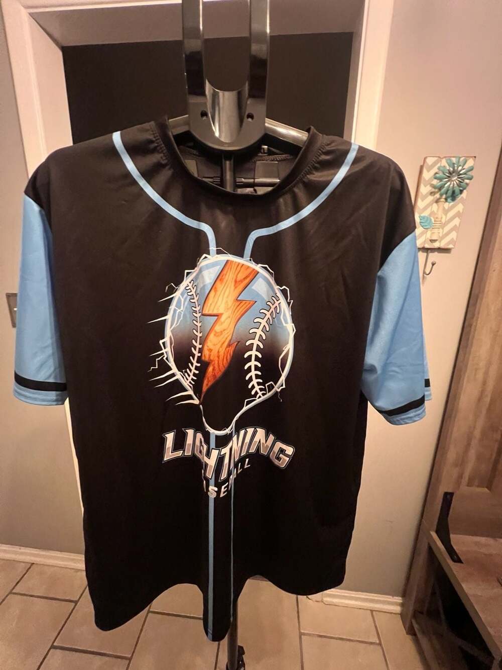 CUSTOM T-Shirt JERSEY Personalized Name Number Team - Lady Lightning - Softball